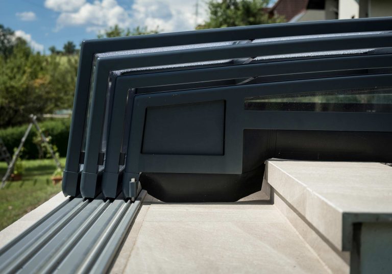 Poolüberdachung Sonderlösung Detail
