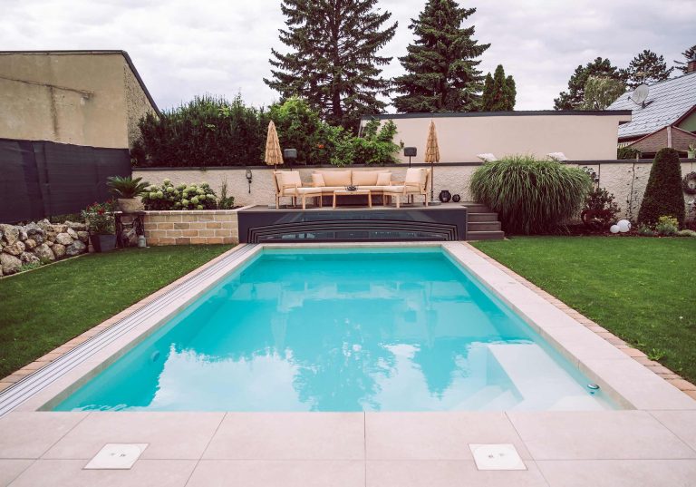 Styroporpool Komfort Plus Set mit Überdachung