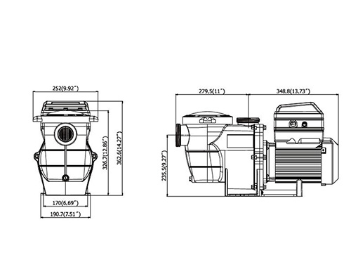 Filterpumpe Pool Partner ECO - 1,5 PS – Bild 3