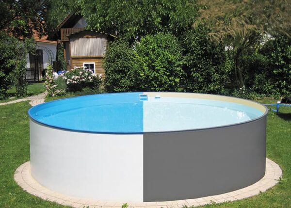 Stahlwandpool Basic Anthrazit - Set 4,5 x 1,2 m