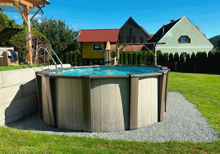 Pool Partner Stahlwandpool MAHO - formschönes Design!