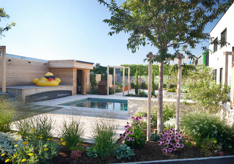 Pool Partner Wien Nord - Gartenraum Pool mit Abdeckung
